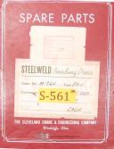 Steelweld-Steelweld F3-6, F3-12 M-765 M-760 Press Spare Parts Manual 1941-F3-12-F3-6-02